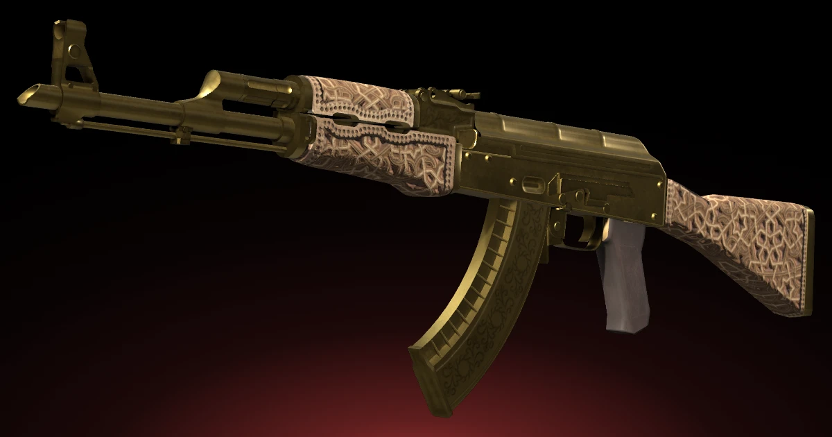 AK-47 | Gold Arabesque skin in CS2