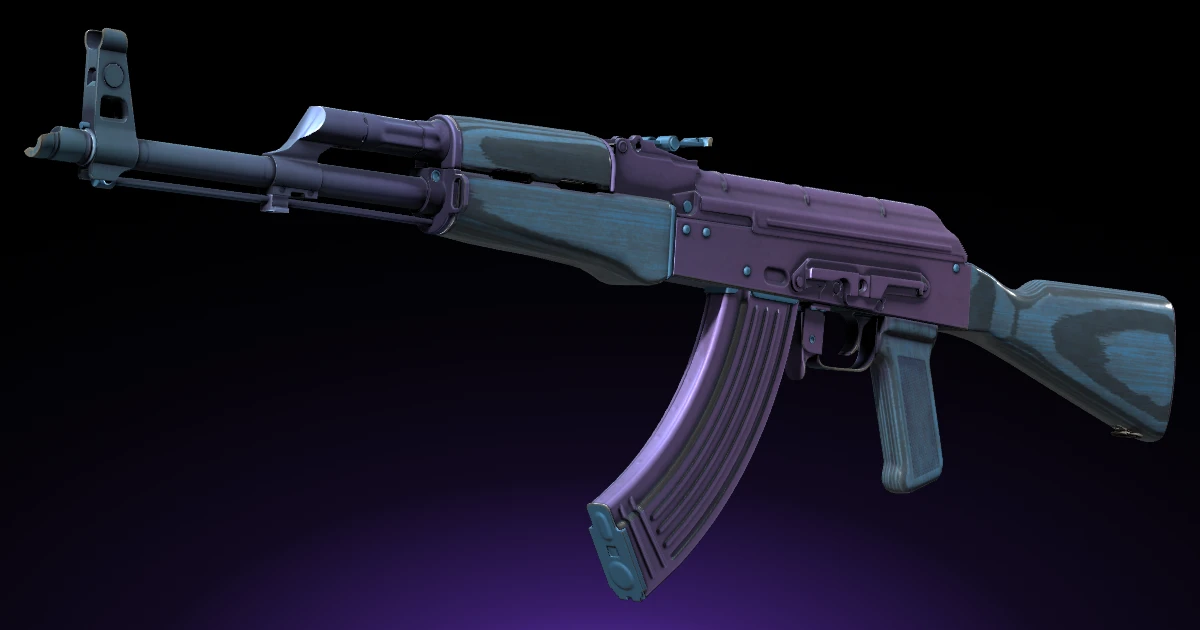 AK-47 | Midnight Laminate skin in CS2