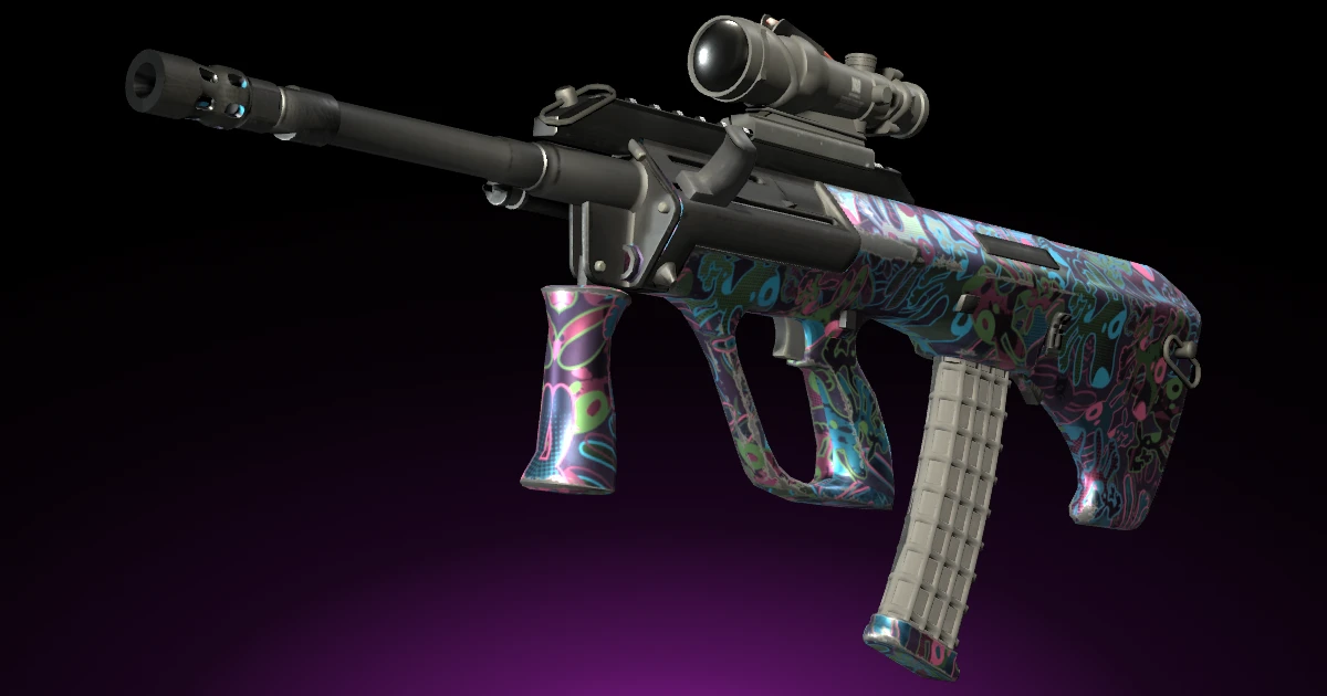 AUG | Death by Puppy skin in CS2