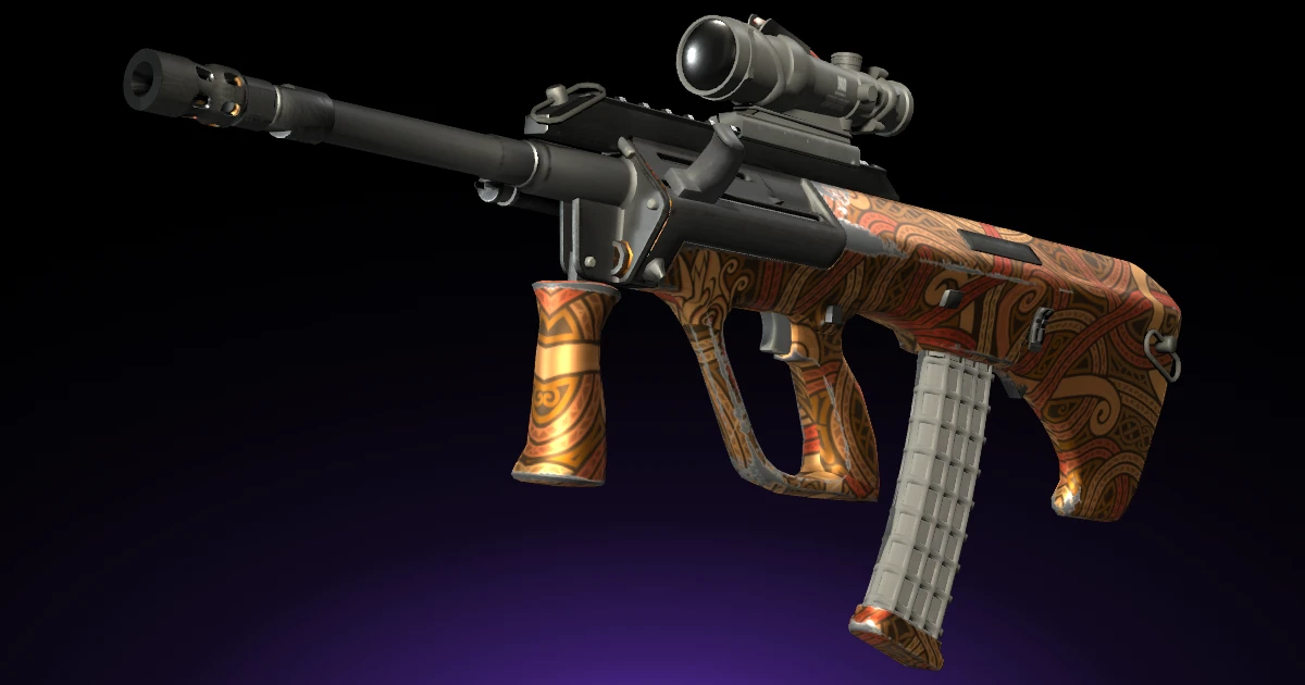 AUG | Flame Jörmungandr skin in CS2