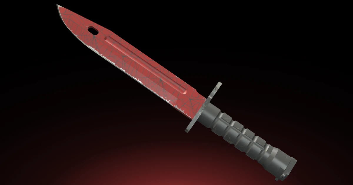 Bayonet | Crimson Web skin in CS2