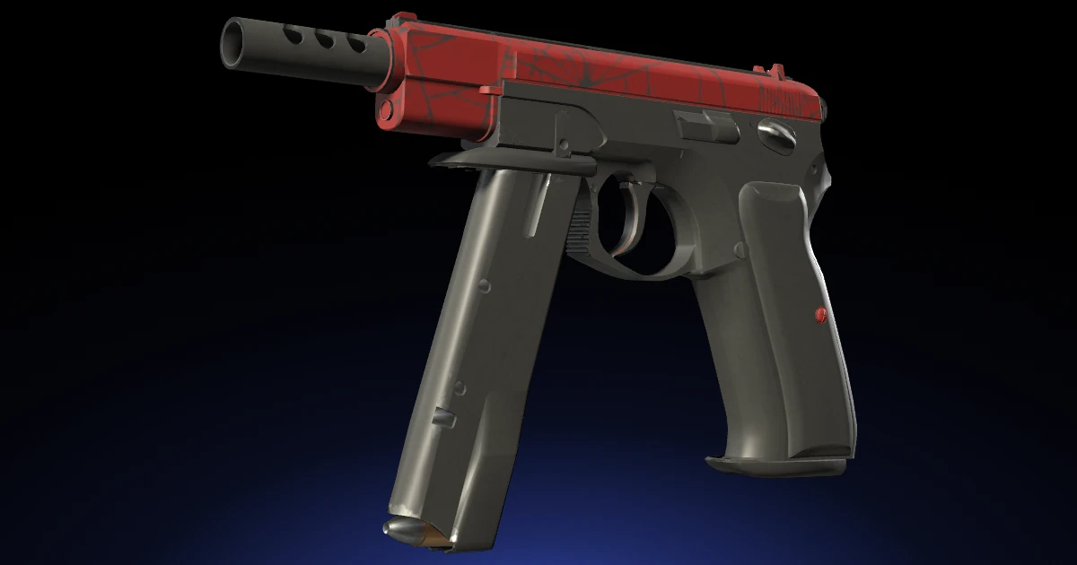 CZ75-Auto | Crimson Web skin in CS2