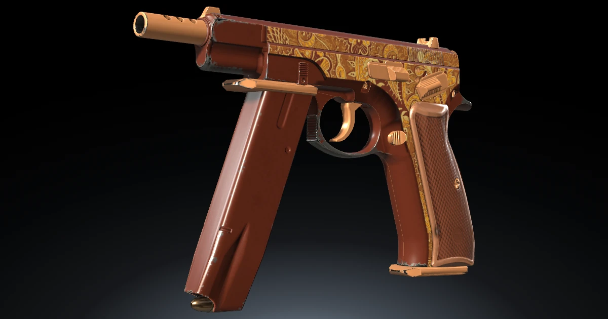 CZ75-Auto | Honey Paisley skin in CS2