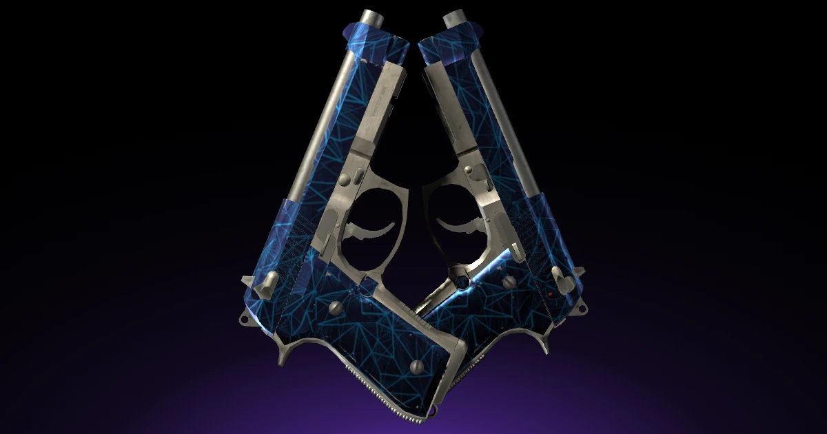 Dual Berettas | Cobalt Quartz skin in CS2