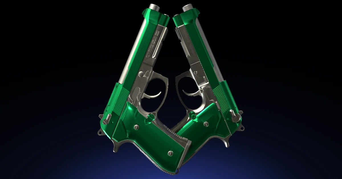 Dual Berettas | Emerald skin in CS2