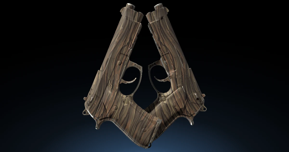 Dual Berettas | Drift Wood skin in CS2