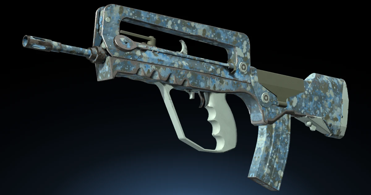 FAMAS | Cyanospatter skin in CS2
