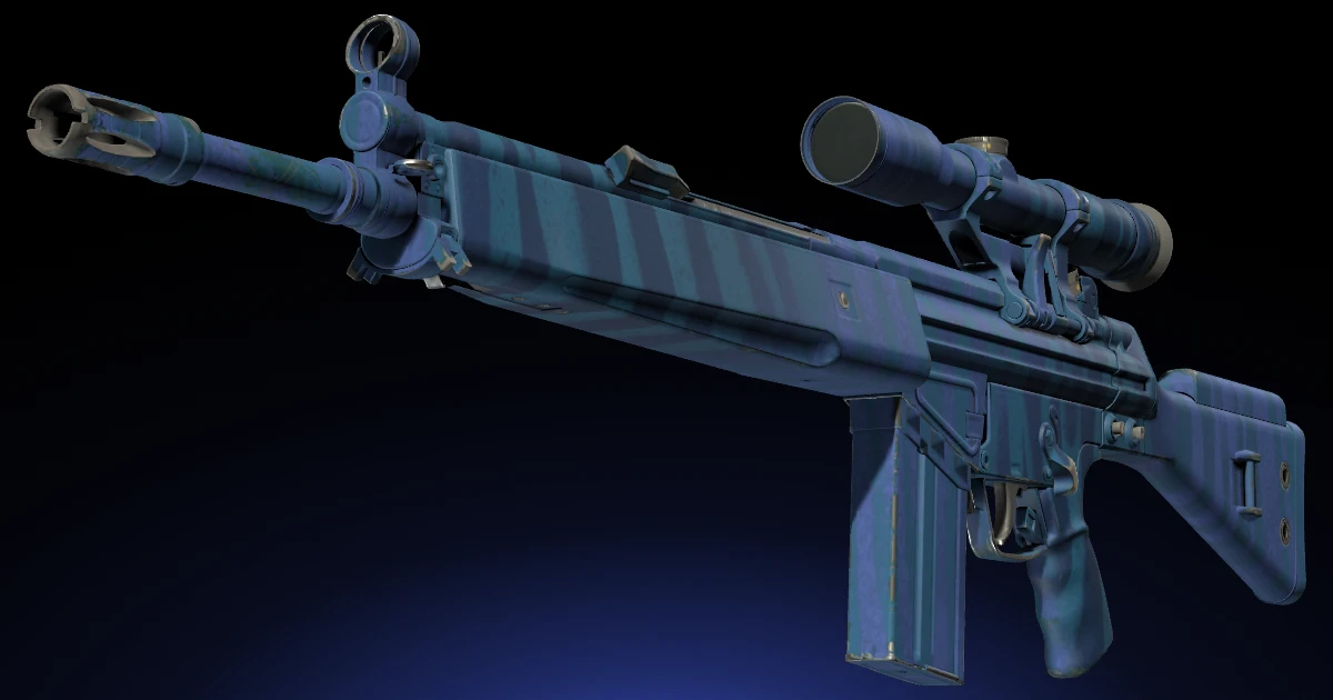 G3SG1 | Azure Zebra skin in CS2