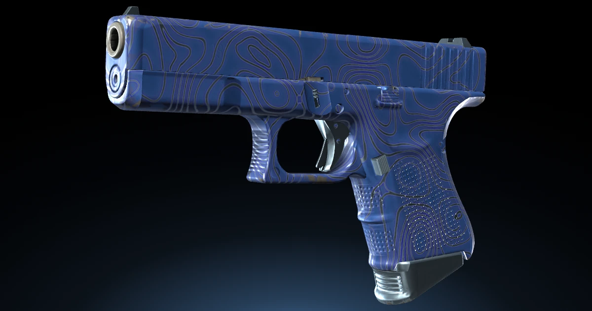 Glock-18 | Ocean Topo skin in CS2