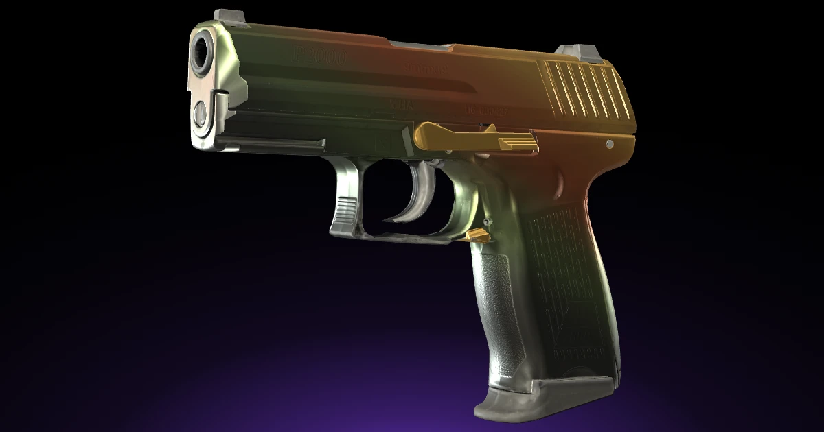 P2000 | Amber Fade skin in CS2