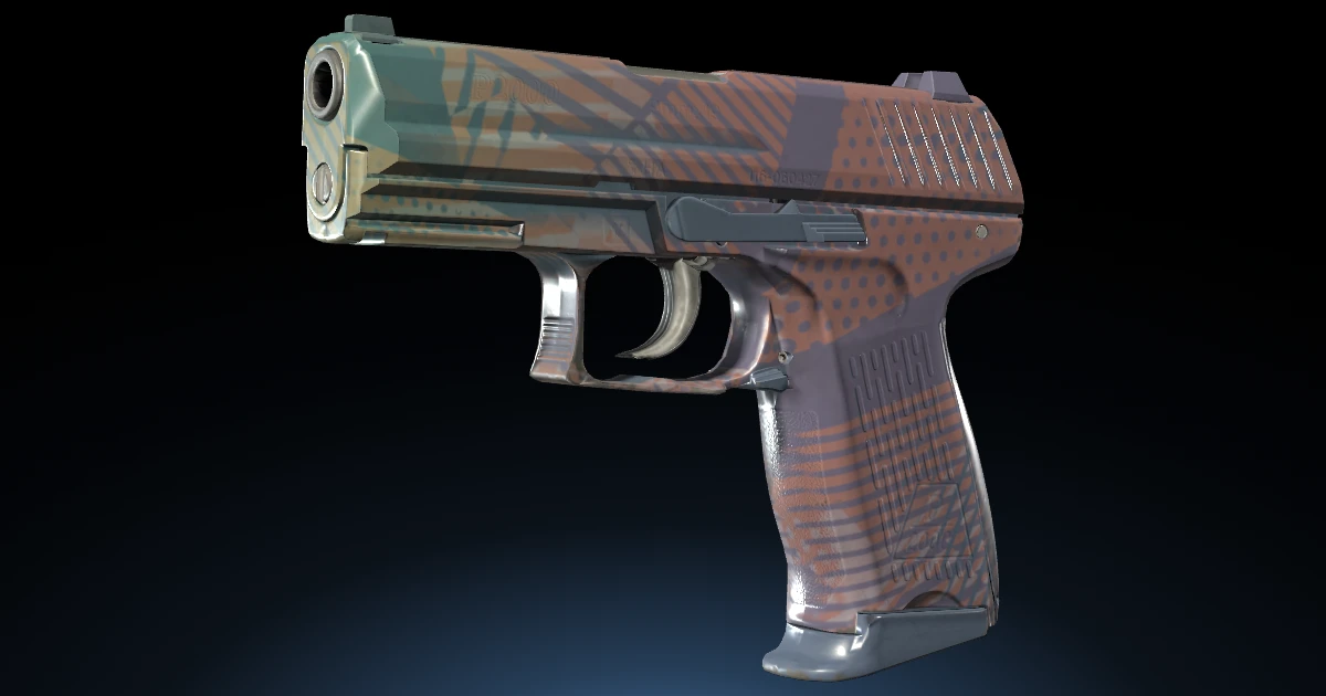 P2000 | Coral Halftone skin in CS2