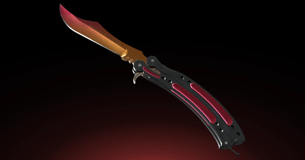Butterfly Knife | Fade skin in CS2