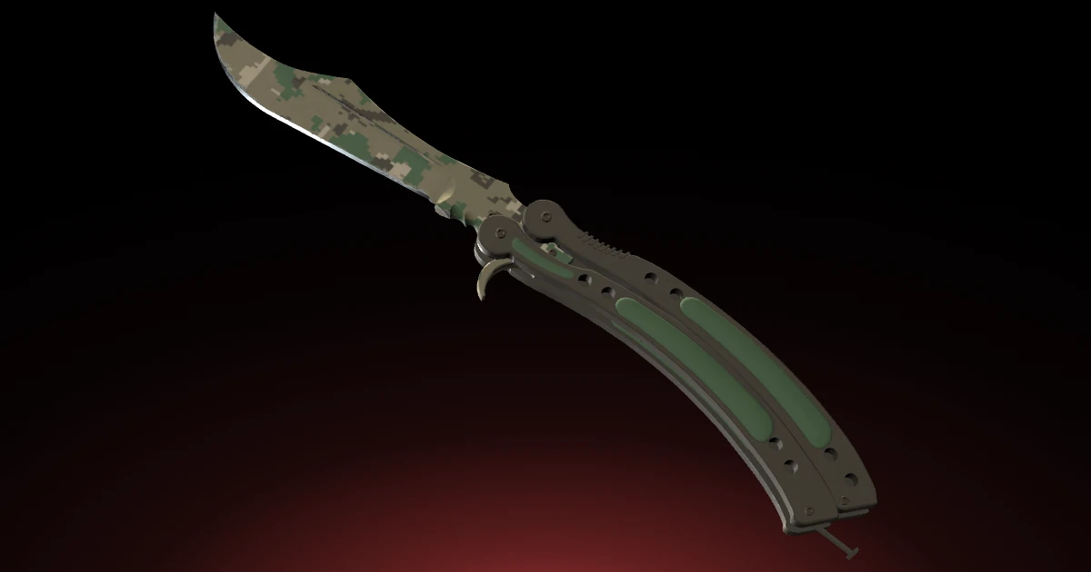 Butterfly Knife | Forest DDPAT skin in CS2