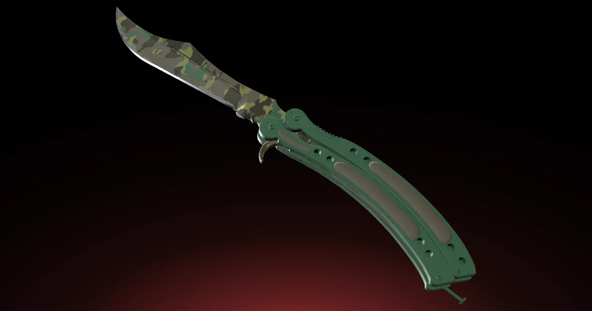 Butterfly Knife | Boreal Forest skin in CS2