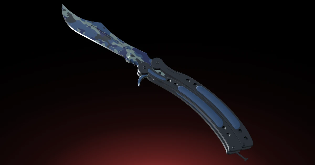 Butterfly Knife | Bright Water skin in CS2