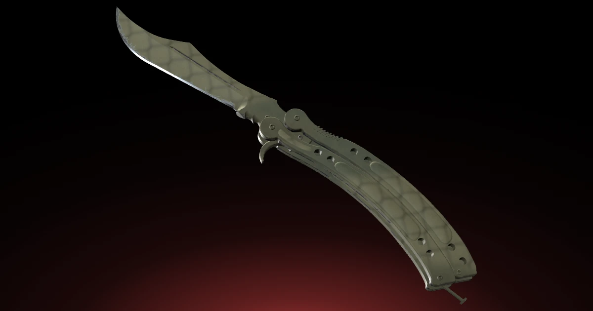 Butterfly Knife | Safari Mesh skin in CS2