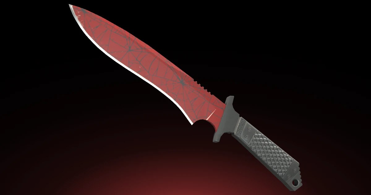 Classic Knife | Crimson Web skin in CS2