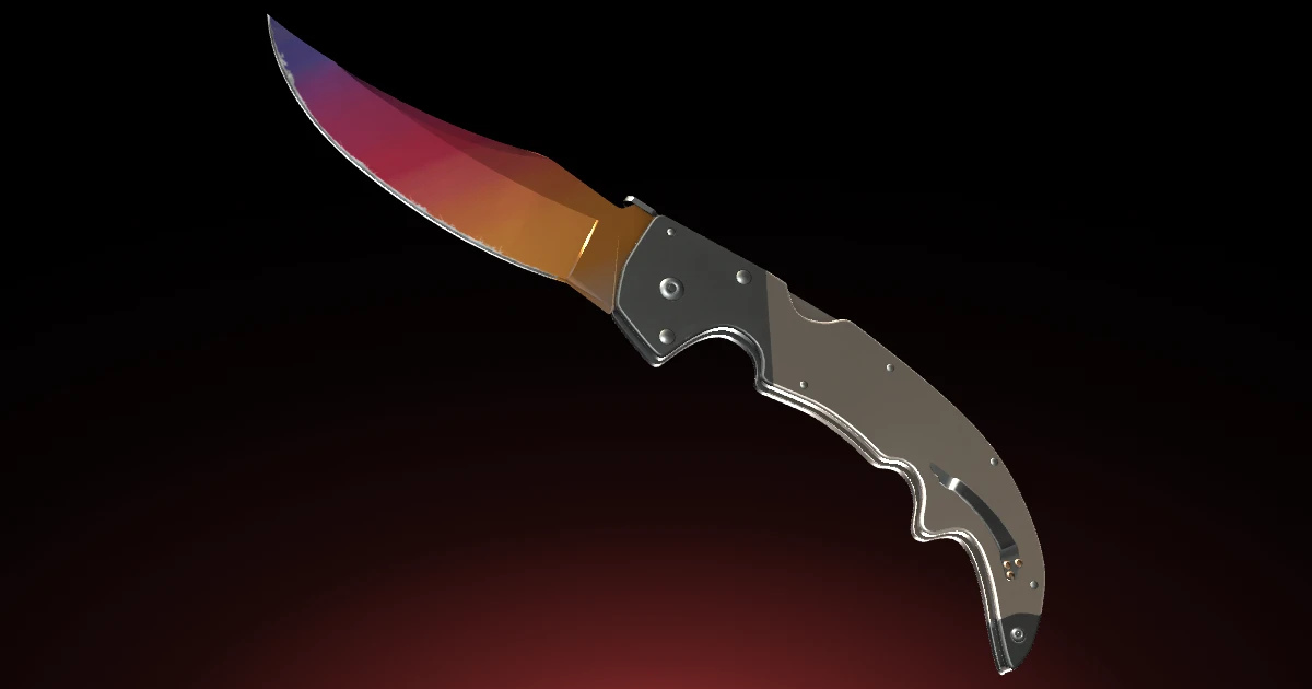 Falchion Knife | Fade skin in CS2