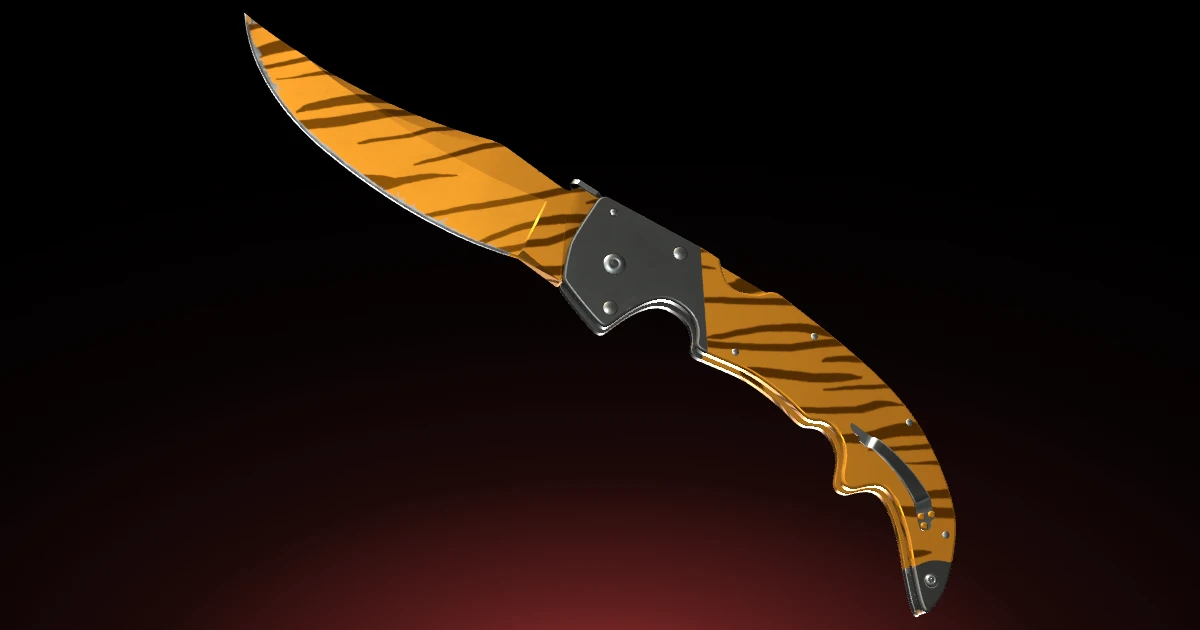 Falchion Knife | Tiger Tooth skin in CS2