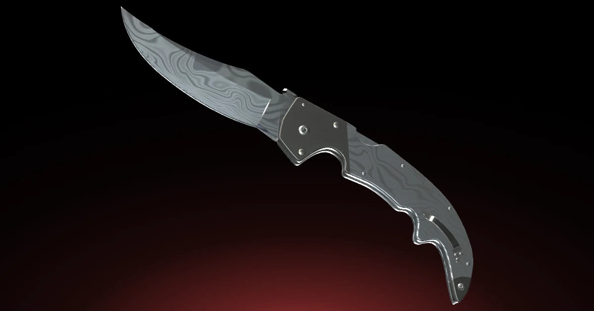Falchion Knife | Damascus Steel skin in CS2