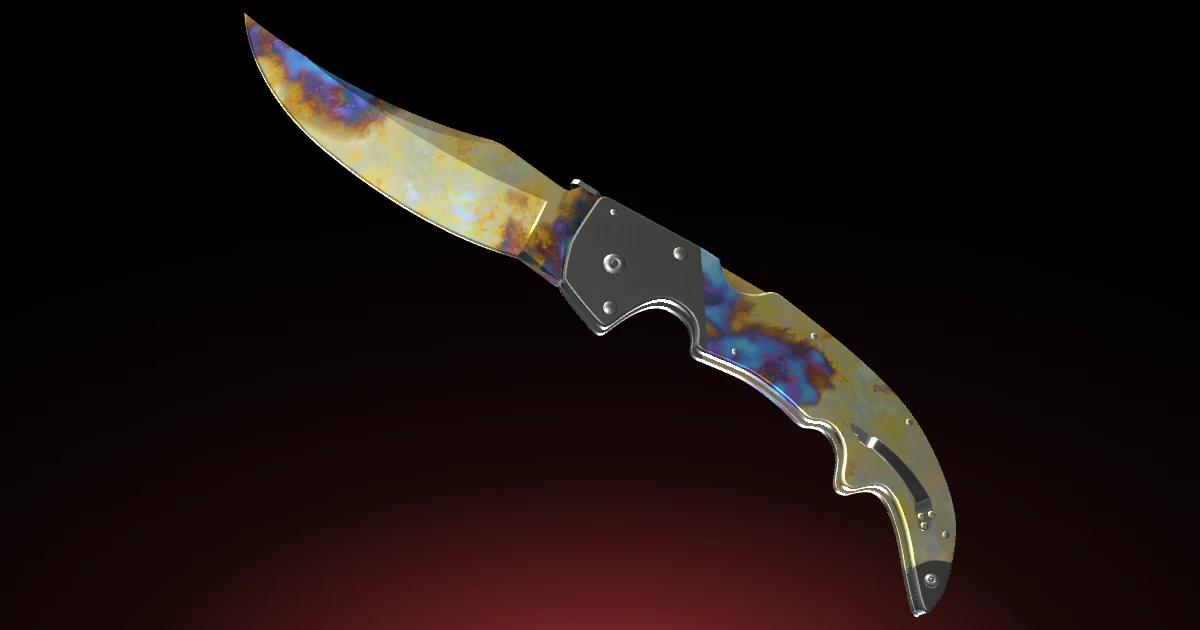 Falchion Knife | Case Hardened skin in CS2