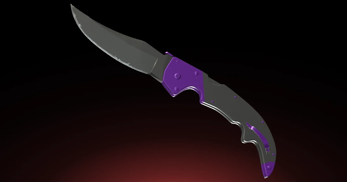 Falchion Knife | Ultraviolet skin in CS2