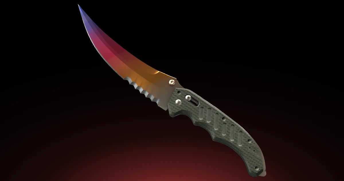 Flip Knife | Fade skin in CS2