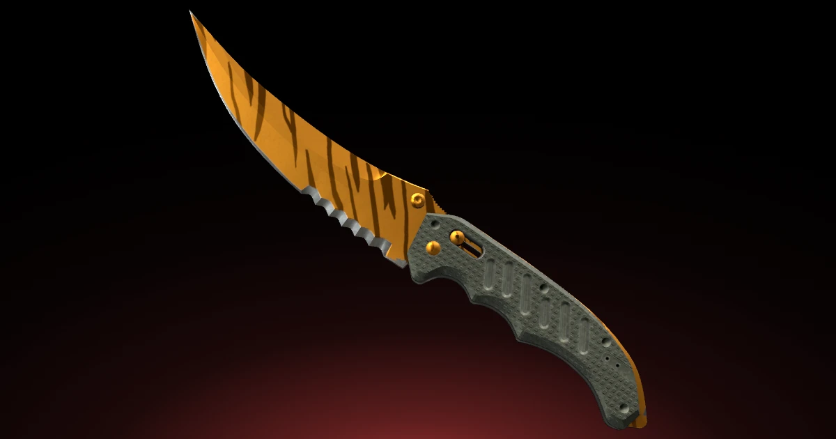 Flip Knife | Tiger Tooth skin in CS2