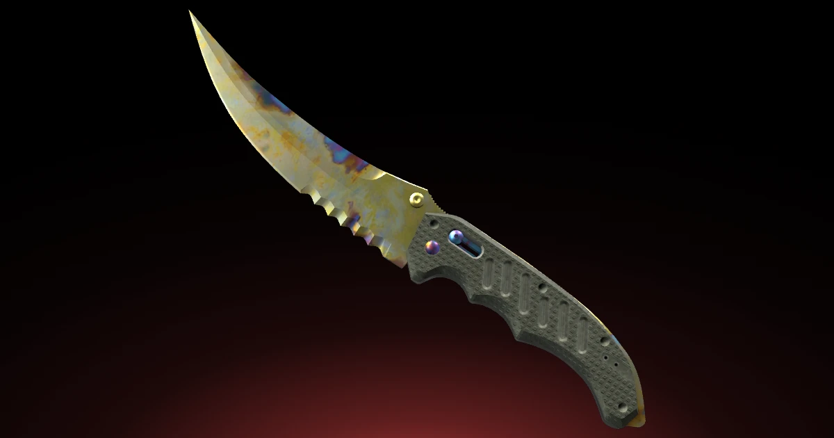 Flip Knife | Case Hardened skin in CS2