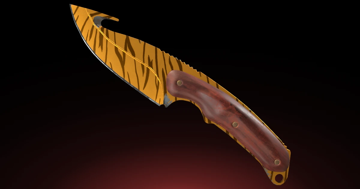 Gut Knife | Tiger Tooth skin in CS2