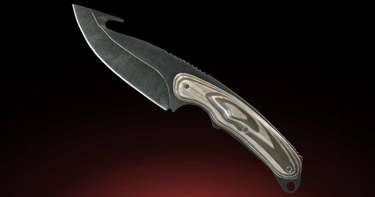 Gut Knife | Black Laminate skin in CS2