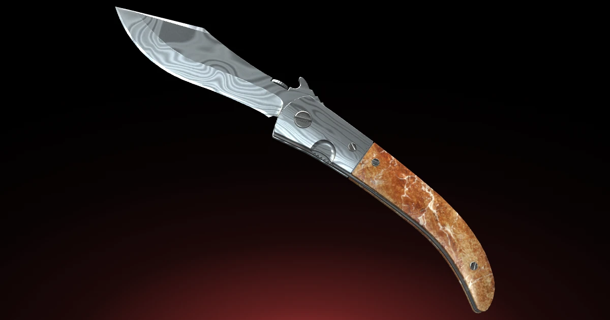 Navaja Knife | Damascus Steel skin in CS2