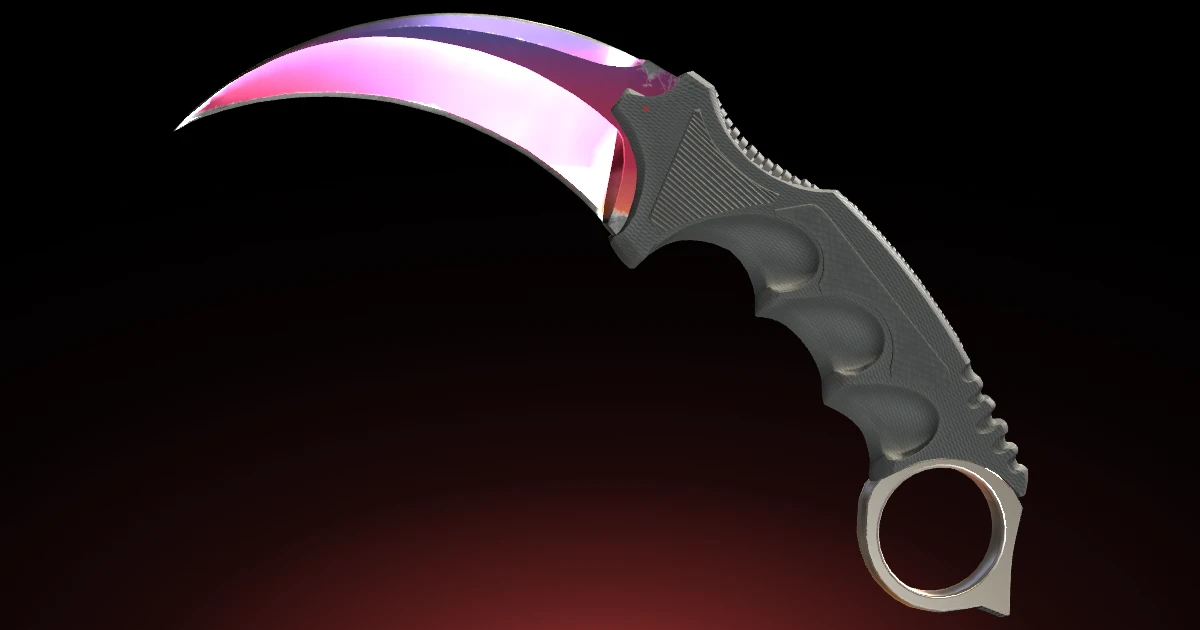 Karambit | Fade skin in CS2