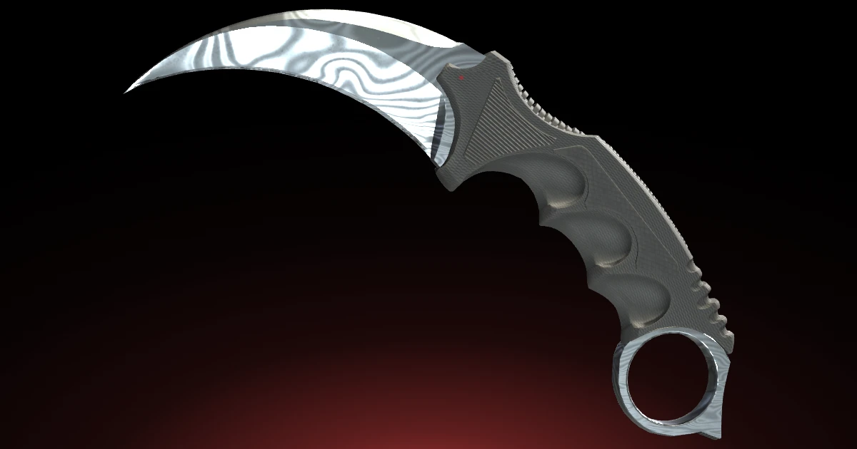 Karambit | Damascus Steel skin in CS2