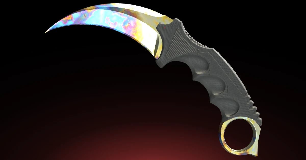 Karambit | Case Hardened skin in CS2