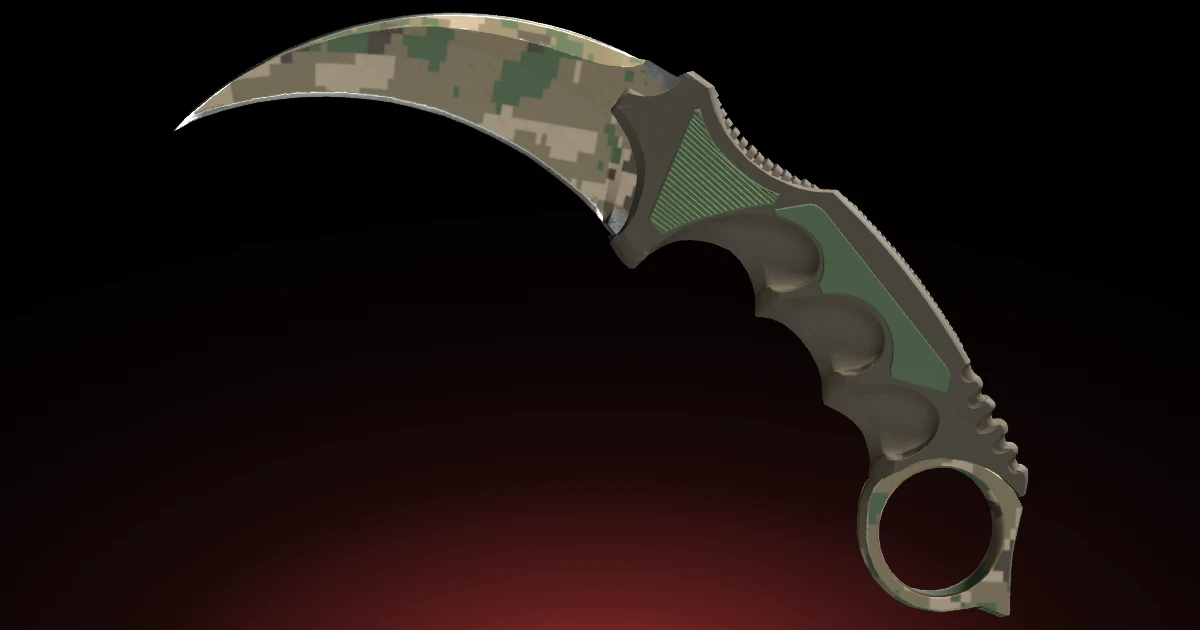Karambit | Forest DDPAT skin in CS2
