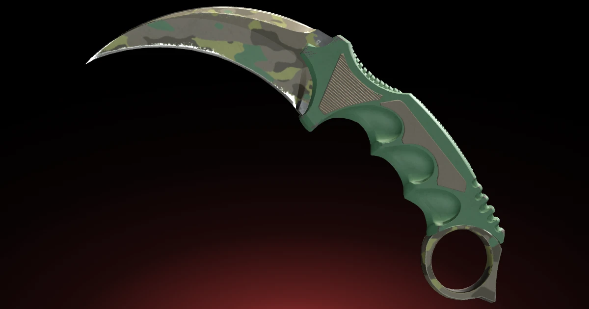 Karambit | Boreal Forest skin in CS2