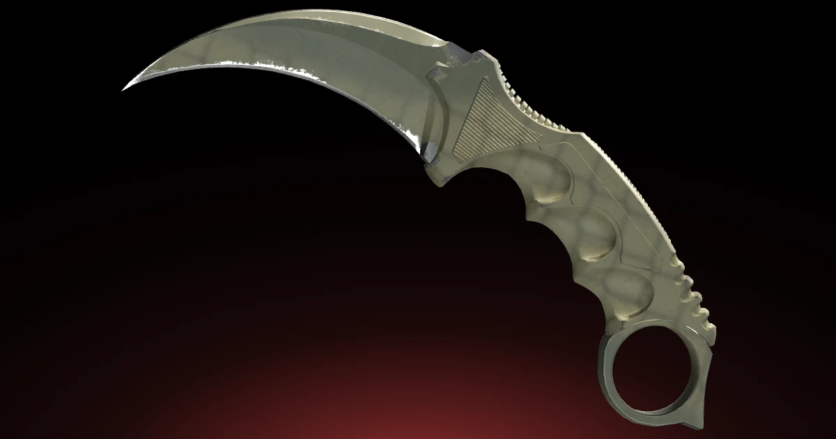 Karambit | Safari Mesh skin in CS2