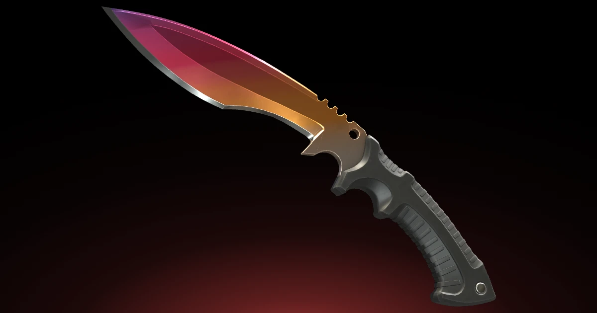 Kukri Knife | Fade skin in CS2
