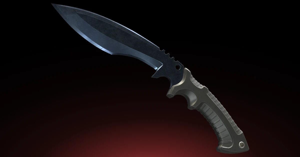 Kukri Knife | Blue Steel skin in CS2