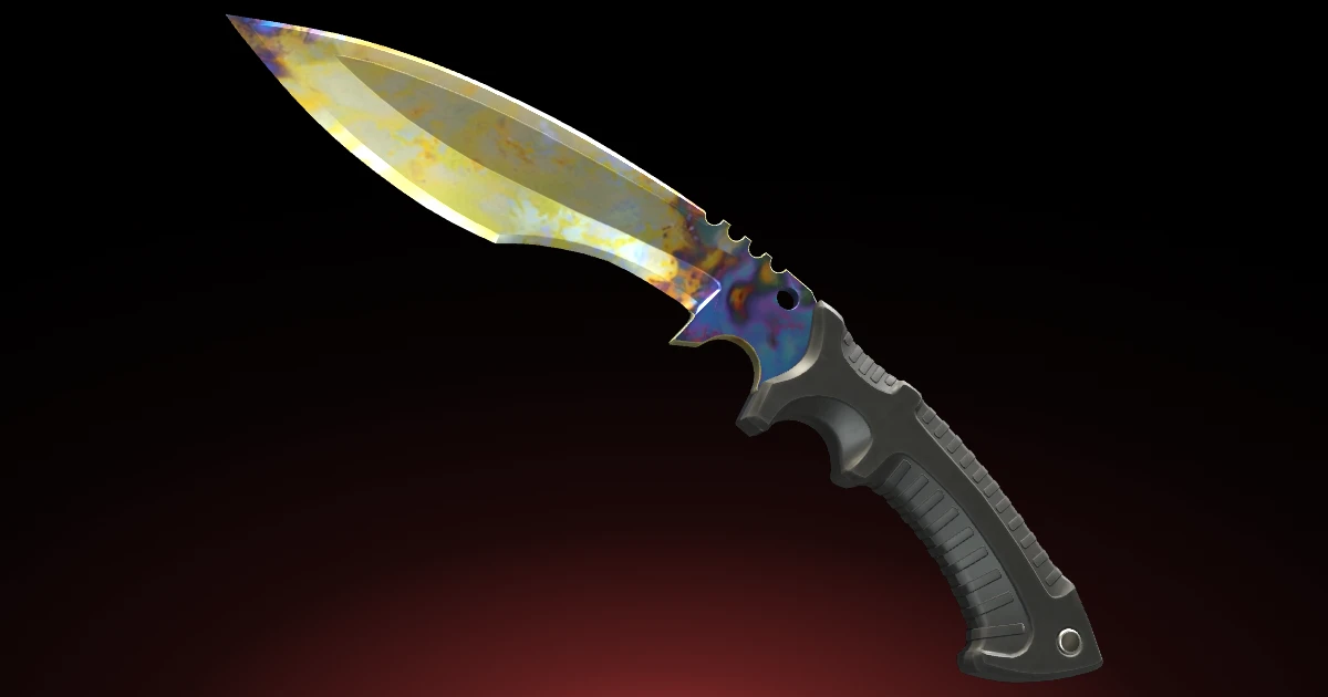 Kukri Knife | Case Hardened skin in CS2