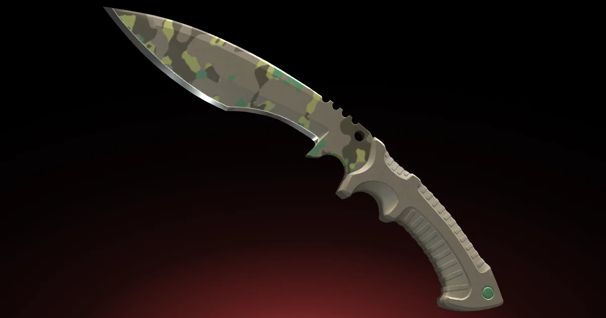 Kukri Knife | Boreal Forest skin in CS2