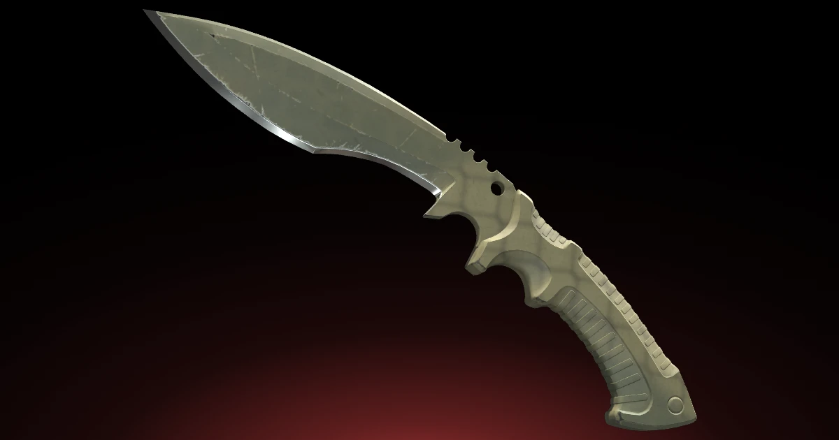 Kukri Knife | Safari Mesh skin in CS2