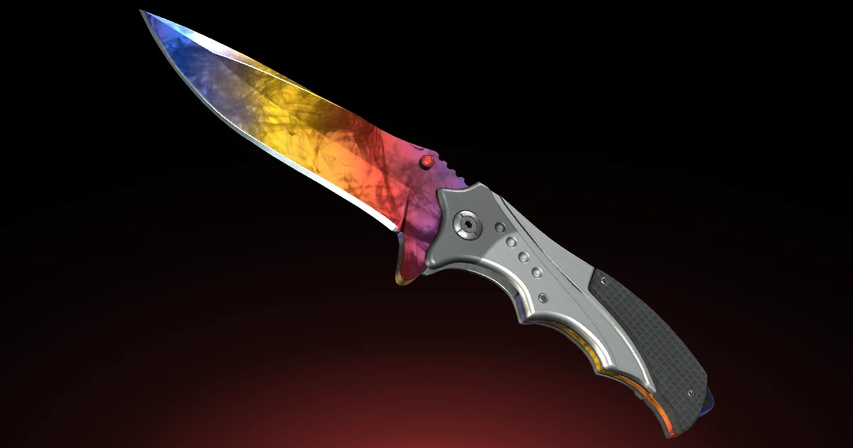 Nomad Knife | Marble Fade skin in CS2