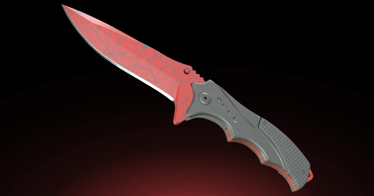 Nomad Knife | Crimson Web skin in CS2