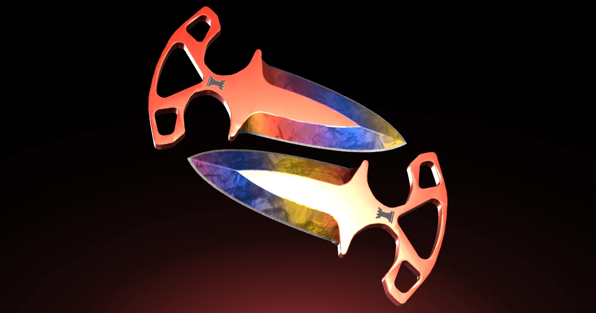 Shadow Daggers | Marble Fade skin in CS2