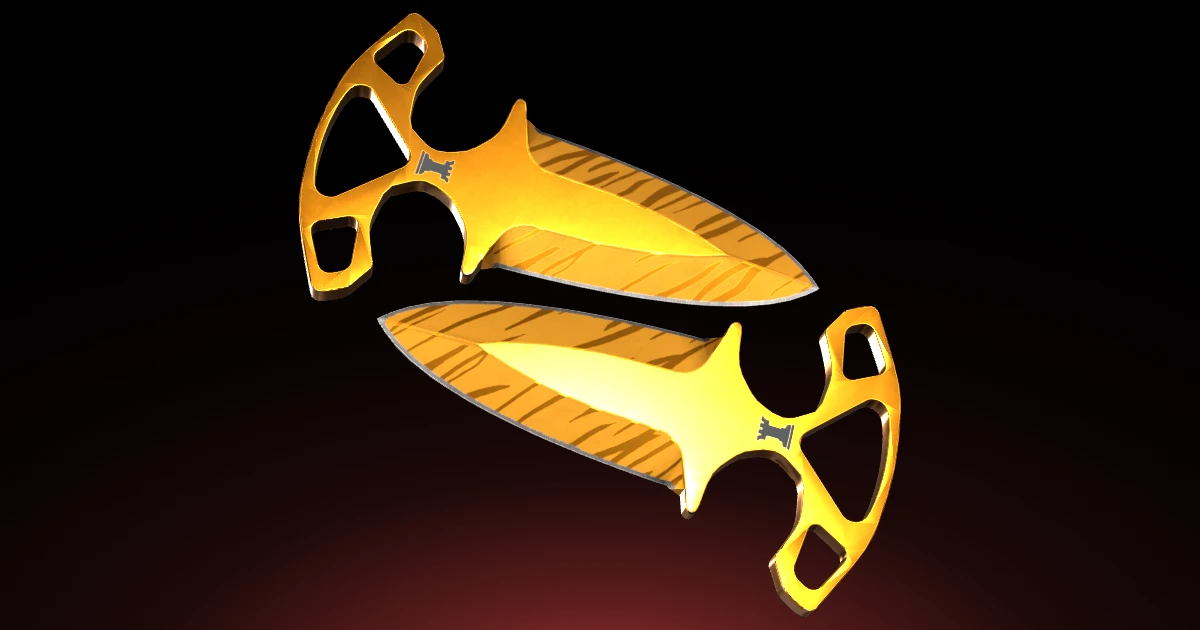 Shadow Daggers | Tiger Tooth skin in CS2