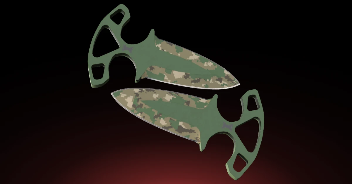 Shadow Daggers | Forest DDPAT skin in CS2