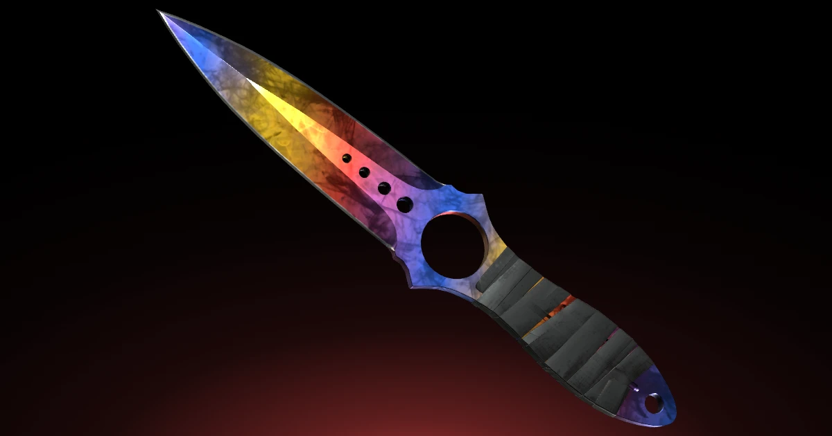 Skeleton Knife | Marble Fade skin in CS2