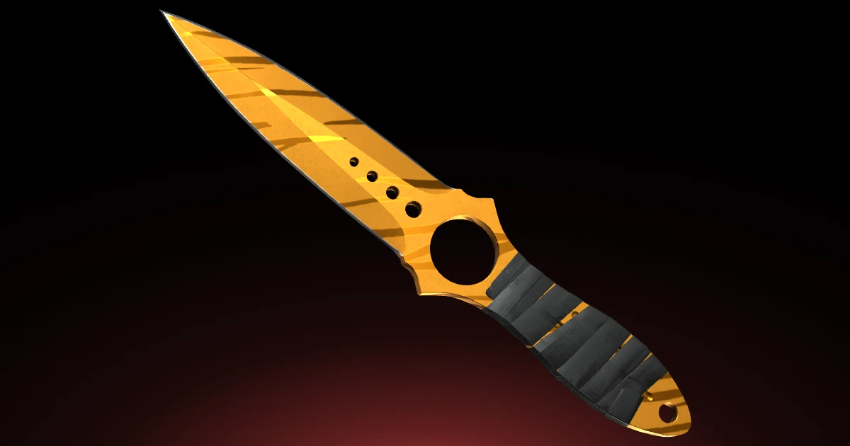 Skeleton Knife | Tiger Tooth skin in CS2